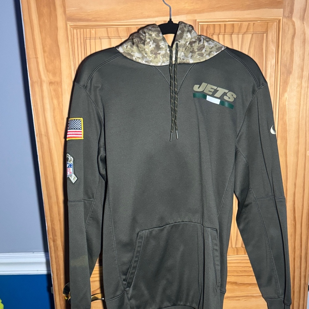 Nike Men's Olive Jets Bomber Jacket